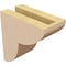 Ekena Millwork 3"W x 6"D x 6"H Classic Crestline Rough Cedar Woodgrain TimberThane Corbel, Primed Tan CORUR03X06X06CRERCPR - alternate 6